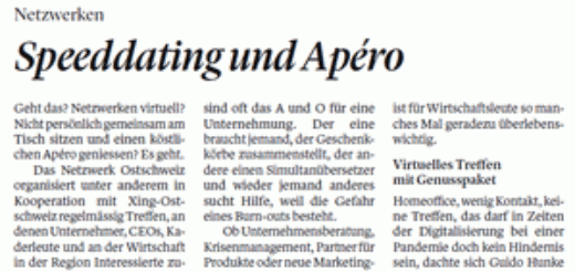 Artikel Speeddating